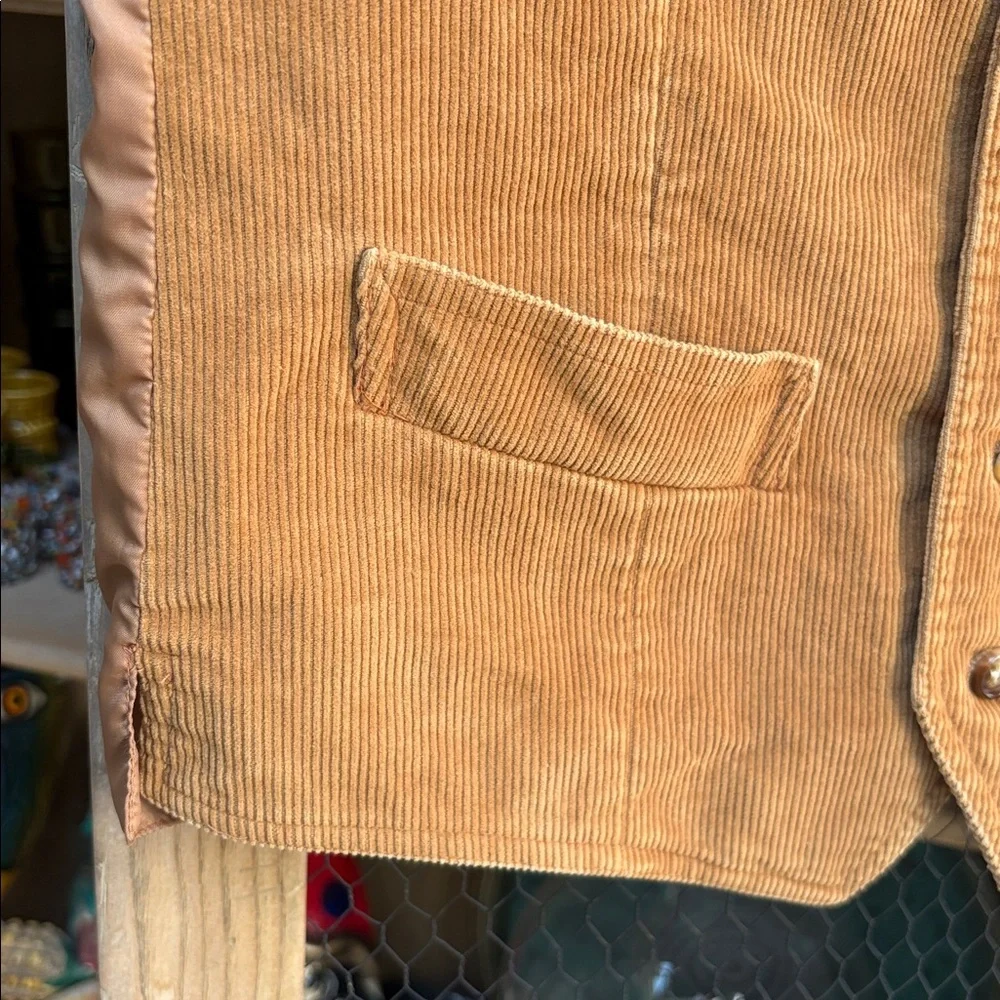 Vintage Limage du Present Brown Corduroy Vest
